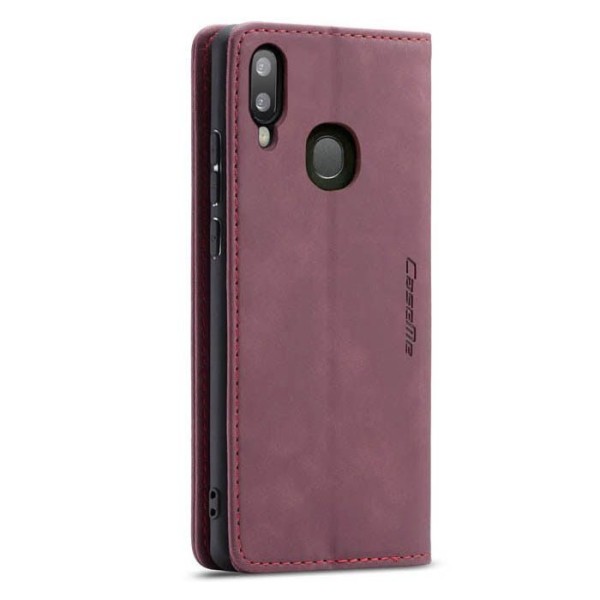 Чохол-книжка CaseMe Нубук для Samsung Galaxy A20/A30 бордовий