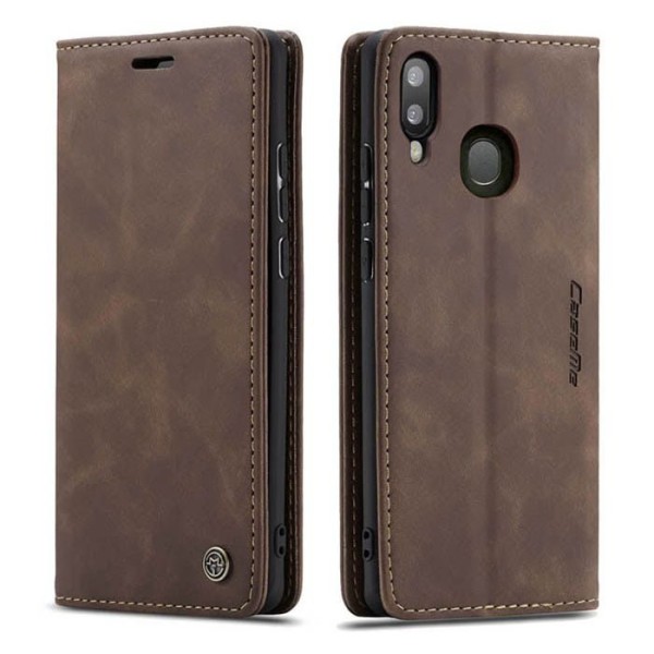 Чохол-книжка CaseMe Нубук для Samsung Galaxy A20/A30 темно-коричневий