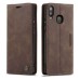 Чохол-книжка CaseMe Нубук для Samsung Galaxy A20/A30 темно-коричневий