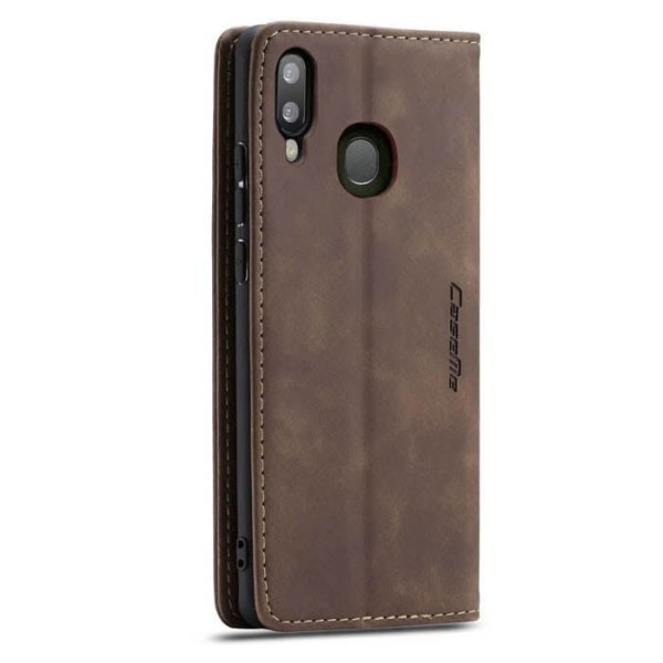 Чохол-книжка CaseMe Нубук для Samsung Galaxy A20/A30 темно-коричневий