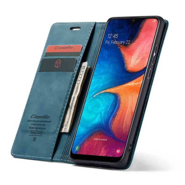 Чохол-книжка CaseMe Нубук для Samsung Galaxy A20/A30 бірюзовий