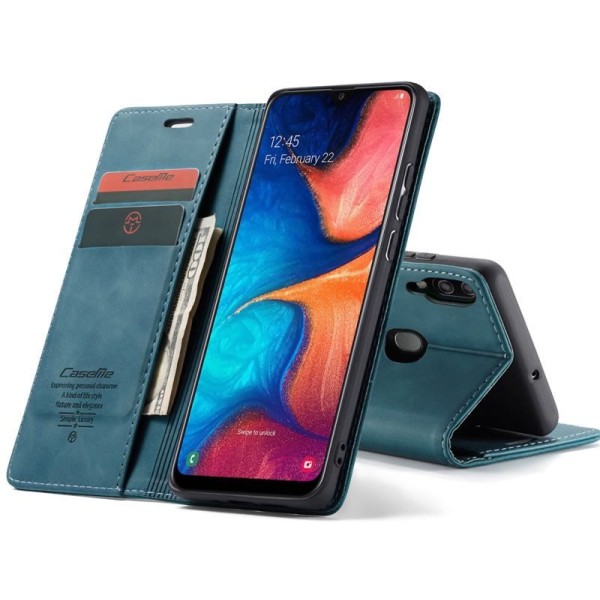 Чохол-книжка CaseMe Нубук для Samsung Galaxy A20/A30 бірюзовий