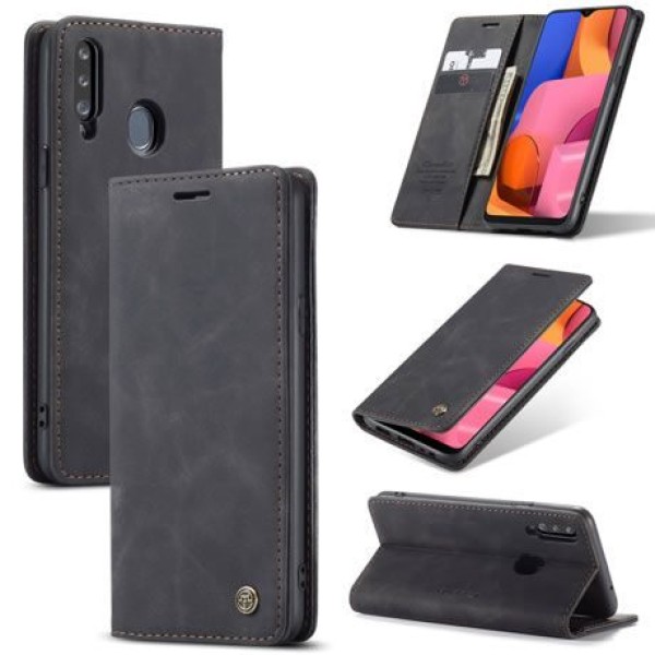 Чохол-книжка CaseMe Нубук для Samsung Galaxy A20s чорний
