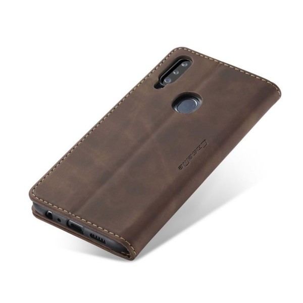 Чохол-книжка CaseMe Нубук для Samsung Galaxy A20s темно-коричневий
