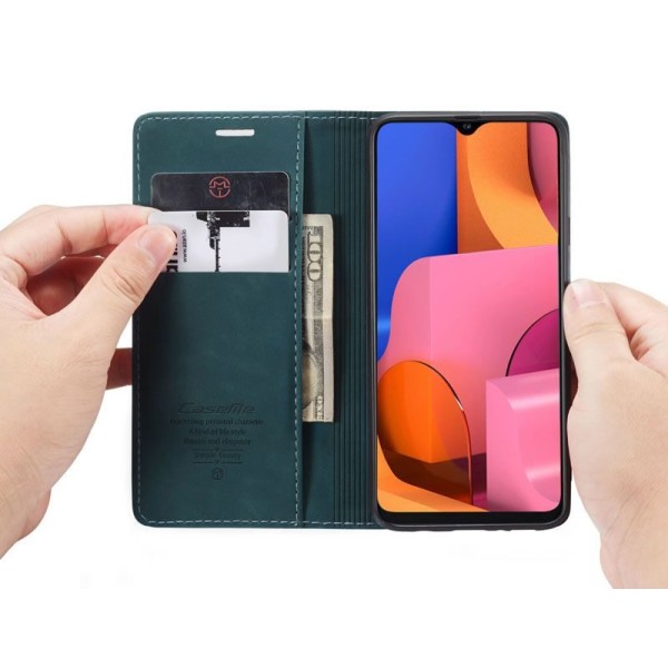 Чохол-книжка CaseMe Нубук для Samsung Galaxy A20s бірюзовий