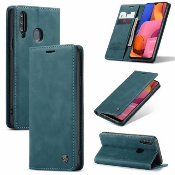 Чохол-книжка CaseMe Нубук для Samsung Galaxy A20s бірюзовий