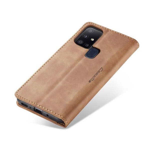 Чохол-книжка CaseMe Нубук для Samsung Galaxy A21s світло-коричневий