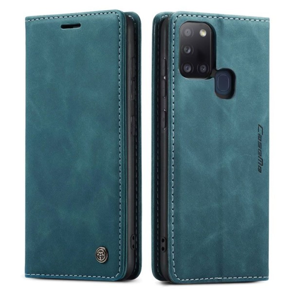 Чохол-книжка CaseMe Нубук для Samsung Galaxy A21s бірюзовий