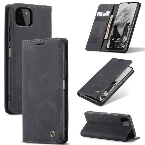 Чохол-книжка CaseMe Нубук для Samsung Galaxy A22 5G чорний