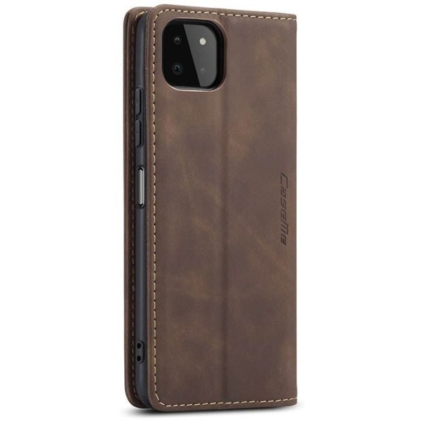 Чохол-книжка CaseMe Нубук для Samsung Galaxy A22 5G темно-коричневий