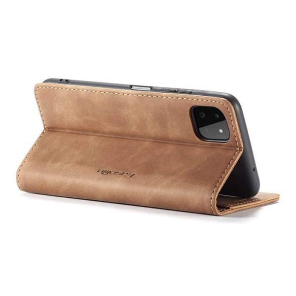Чохол-книжка CaseMe Нубук для Samsung Galaxy A22 5G світло-коричневий