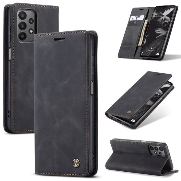 Чохол-книжка CaseMe Нубук для Samsung Galaxy A23 чорний