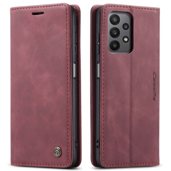 Чохол-книжка CaseMe Нубук для Samsung Galaxy A23 бордовий