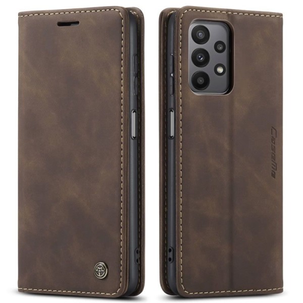 Чохол-книжка CaseMe Нубук для Samsung Galaxy A23 темно-коричневий