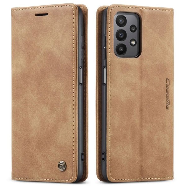 Чохол-книжка CaseMe Нубук для Samsung Galaxy A23 світло-коричневий