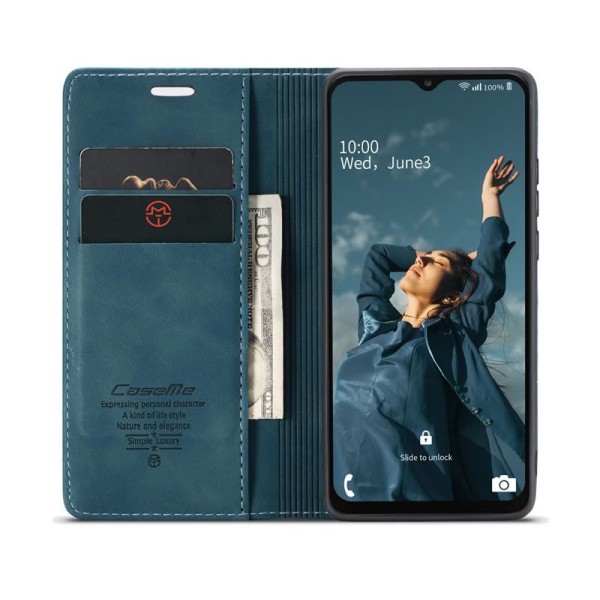 Чохол-книжка CaseMe Нубук для Samsung Galaxy A23 бірюзовий