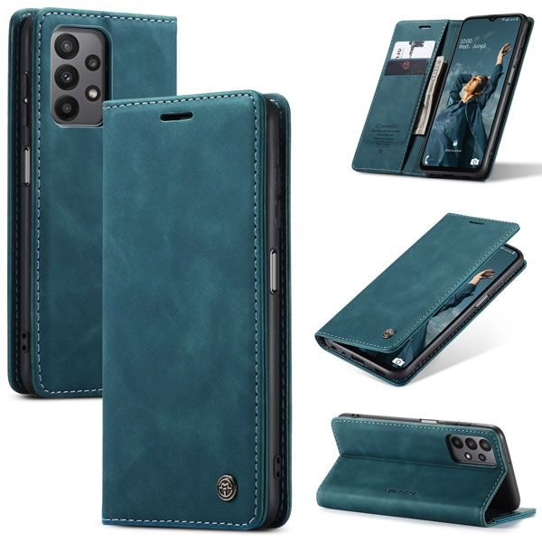Чохол-книжка CaseMe Нубук для Samsung Galaxy A23 бірюзовий