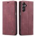 Чохол-книжка CaseMe Нубук для Samsung Galaxy A24 бордовий