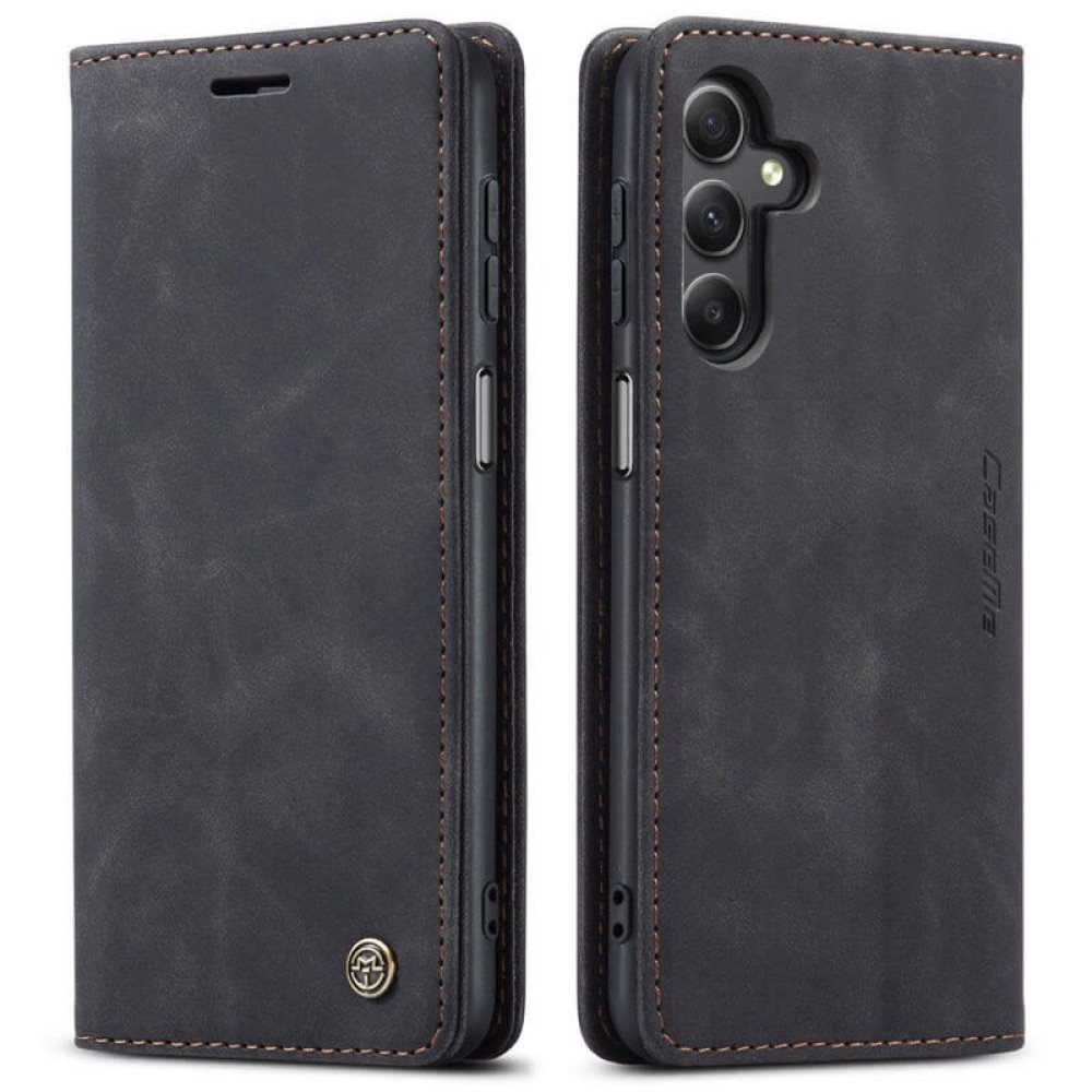 Чохол-книжка CaseMe Нубук для Samsung Galaxy A25 чорний