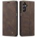Чохол-книжка CaseMe Нубук для Samsung Galaxy A25 темно-коричневий