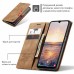 Чохол-книжка CaseMe Нубук для Samsung Galaxy A25 світло-коричневий