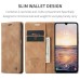 Чохол-книжка CaseMe Нубук для Samsung Galaxy A25 світло-коричневий