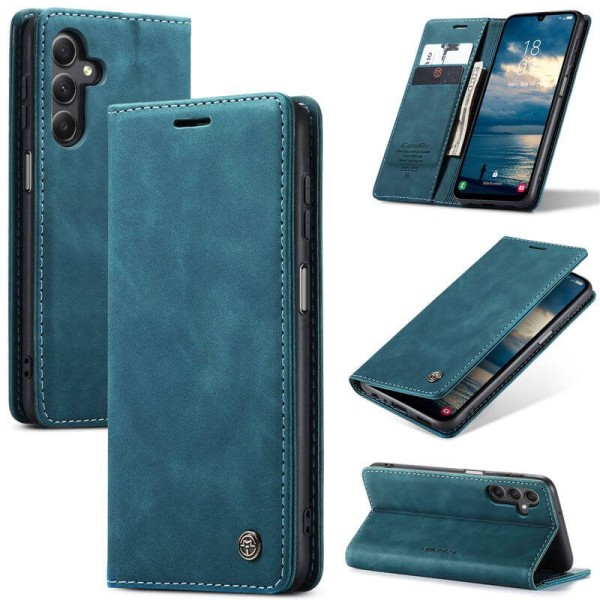 Чохол-книжка CaseMe Нубук для Samsung Galaxy A26 бірюзовий