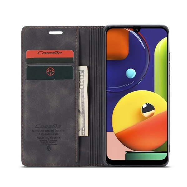 Чохол-книжка CaseMe Нубук для Samsung Galaxy A30s/A50/A50s чорний