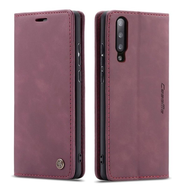 Чохол-книжка CaseMe Нубук для Samsung Galaxy A30s/A50/A50s бордовий