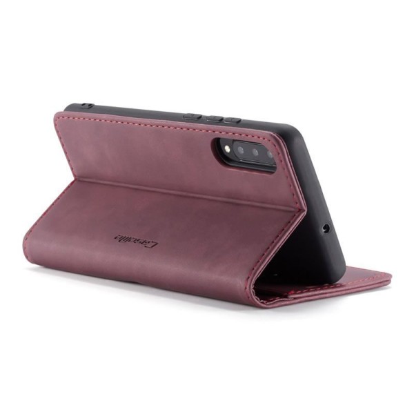 Чохол-книжка CaseMe Нубук для Samsung Galaxy A30s/A50/A50s бордовий