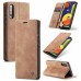 Чохол-книжка CaseMe Нубук для Samsung Galaxy A30s/A50/A50s світло-коричневий