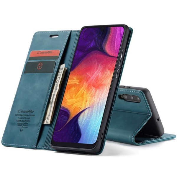 Чехол-книжка CaseMe Нубук для Samsung Galaxy A30s/A50/A50s бирюзовый
