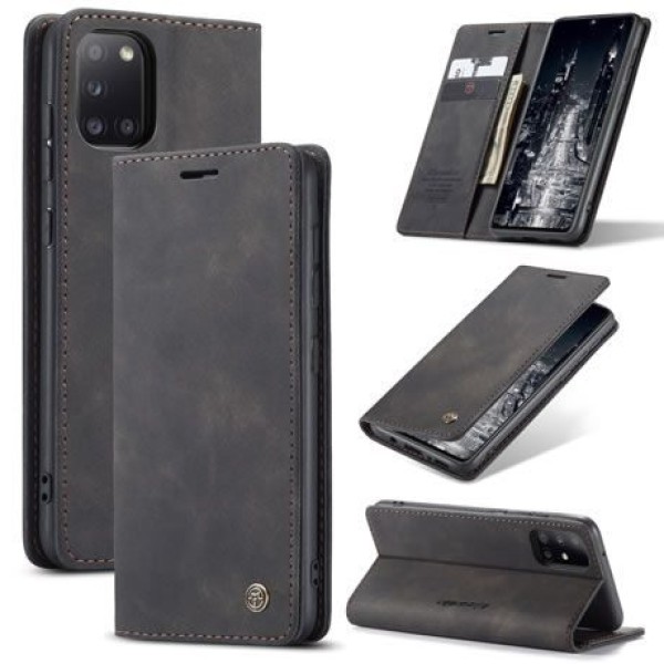 Чохол-книжка CaseMe Нубук для Samsung Galaxy A31 чорний