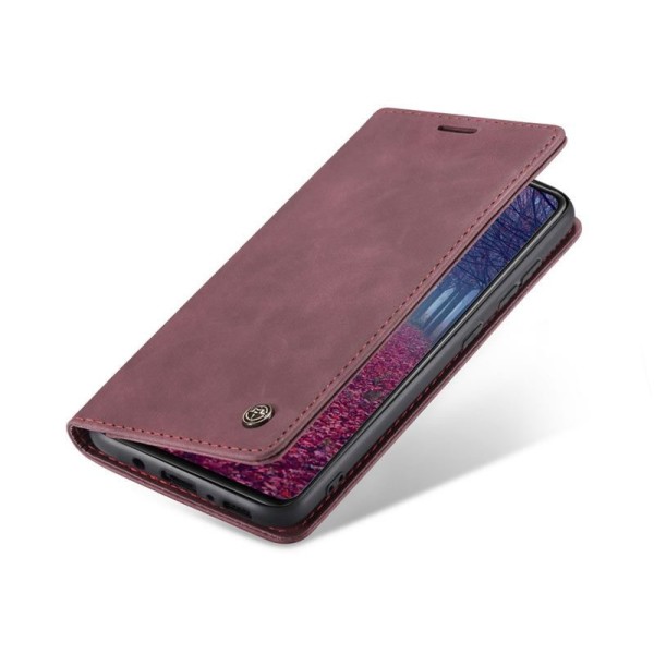 Чохол-книжка CaseMe Нубук для Samsung Galaxy A31 бордовий