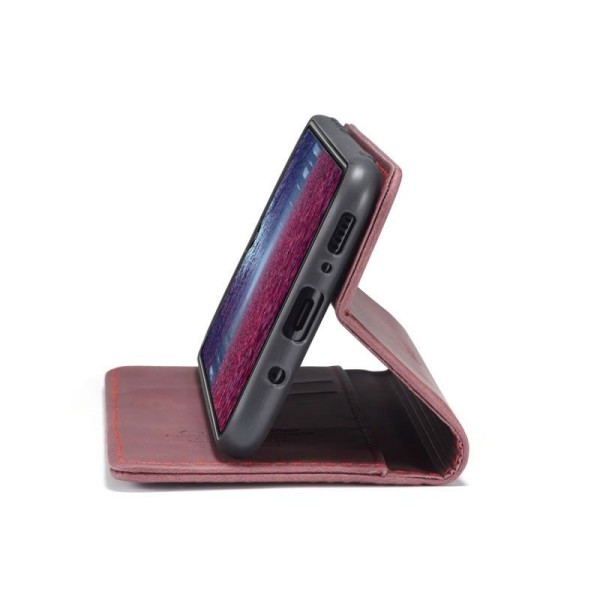Чохол-книжка CaseMe Нубук для Samsung Galaxy A31 бордовий