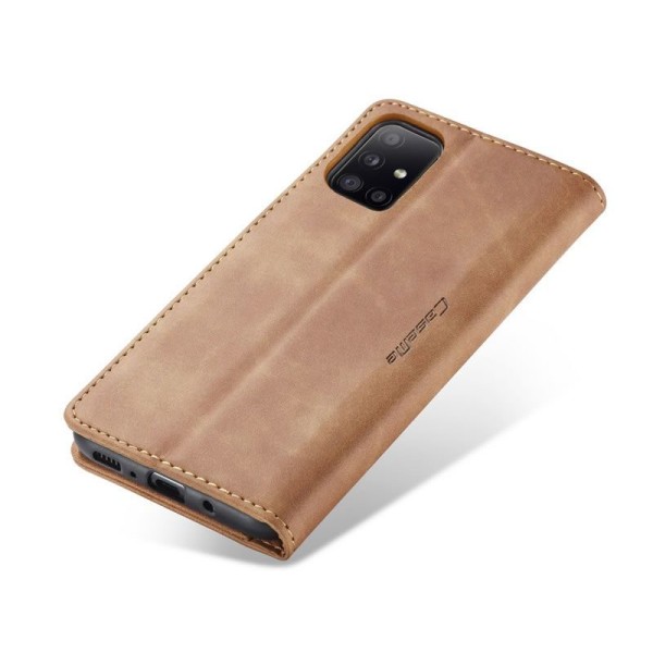 Чохол-книжка CaseMe Нубук для Samsung Galaxy A31 світло-коричневий