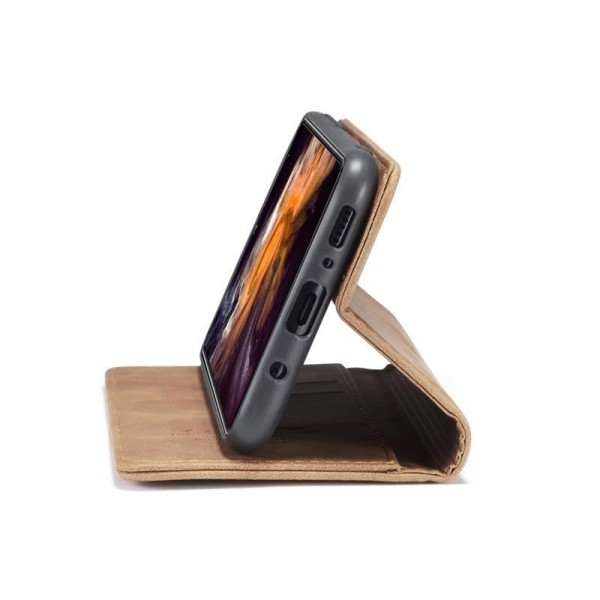 Чохол-книжка CaseMe Нубук для Samsung Galaxy A31 світло-коричневий
