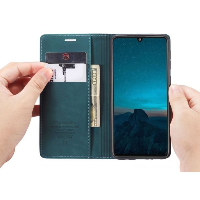 Чохол-книжка CaseMe Нубук для Samsung Galaxy A31 бірюзовий