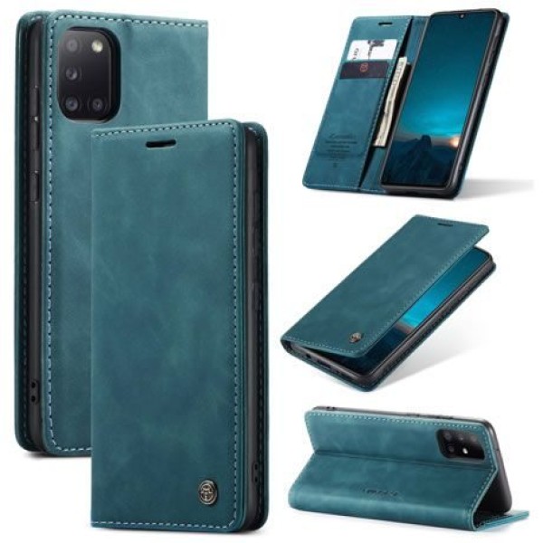 Чохол-книжка CaseMe Нубук для Samsung Galaxy A31 бірюзовий