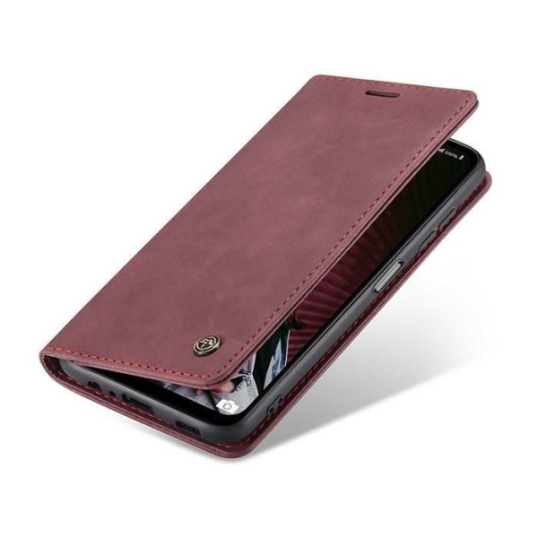 Чохол-книжка CaseMe Нубук для Samsung Galaxy A32 5G бордовий