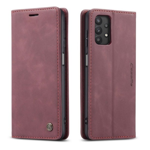 Чохол-книжка CaseMe Нубук для Samsung Galaxy A32 5G бордовий