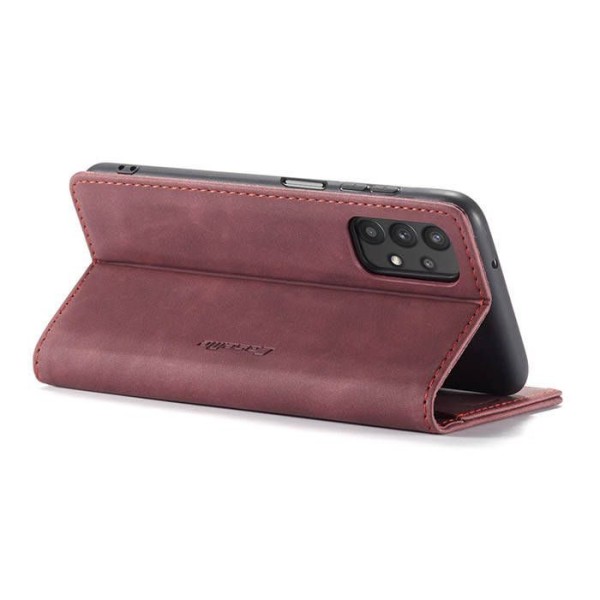 Чохол-книжка CaseMe Нубук для Samsung Galaxy A32 5G бордовий