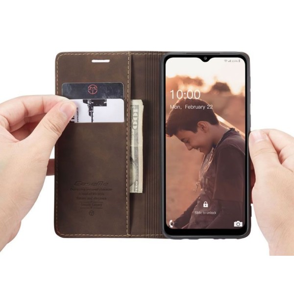 Чохол-книжка CaseMe Нубук для Samsung Galaxy A32 5G темно-коричневий