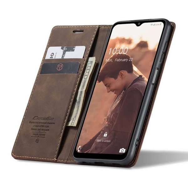 Чохол-книжка CaseMe Нубук для Samsung Galaxy A32 5G темно-коричневий