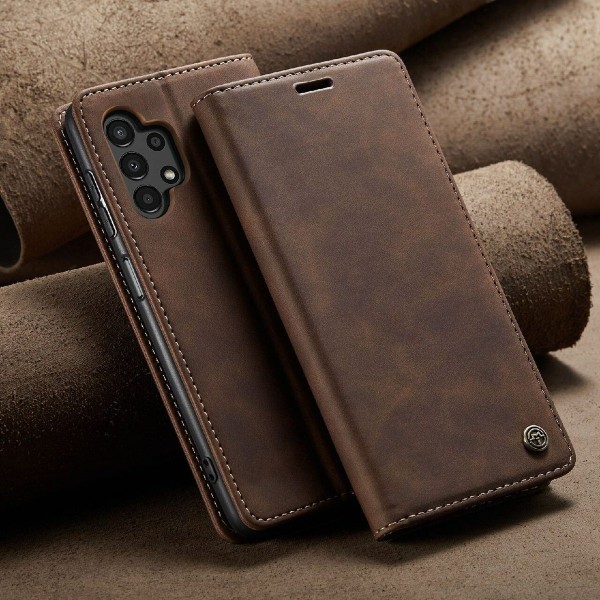 Чохол-книжка CaseMe Нубук для Samsung Galaxy A32 темно-коричневий