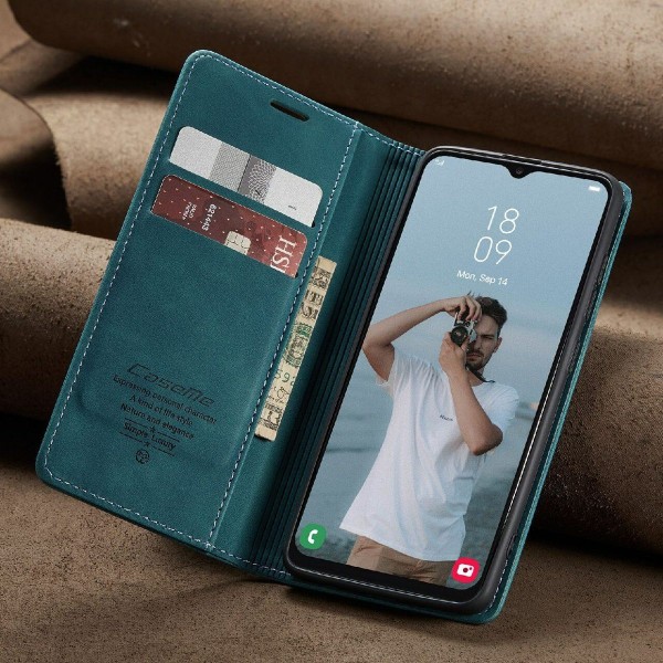 Чохол-книжка CaseMe Нубук для Samsung Galaxy A32 бірюзовий