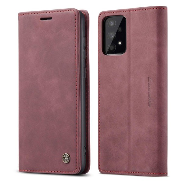 Чохол-книжка CaseMe Нубук для Samsung Galaxy A33 бордовий