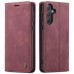 Чохол-книжка CaseMe Нубук для Samsung Galaxy A35 бордовий