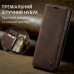 Чехол-книжка CaseMe Нубук для Samsung Galaxy A35 тёмно-коричневый