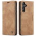 Чохол-книжка CaseMe Нубук для Samsung Galaxy A35 світло-коричневий